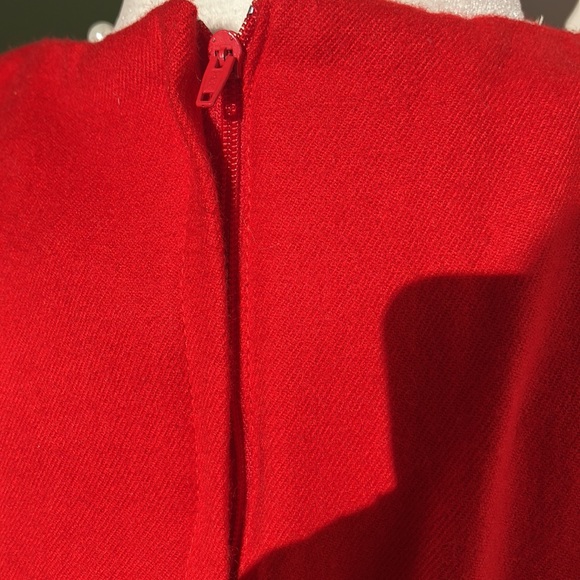 Vintage 80s Red Celestial Statement Collar Dress - Picture 7 of 8